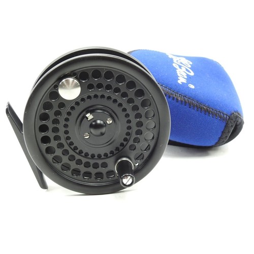 L.L. Bean Aquis 5/6 Rolle zum Fliegenfischen. Schwarz. Mit Koffer. Siehe Beschreibung.