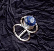 Natural Lapis Lazuli Gemstone Handmade 925 Sterling Silver Ring Jewelry Gift Rin
