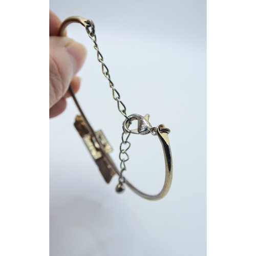 Bracciale rame grezzo bronzo agata cristallo pepita tono argento metallo bracciale fatto a mano - Foto 5 di 9