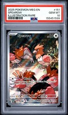 2025 POKEMON MEG EN-MEGA EVOLUTION ILLUSTRATION RARE #151 SPEAROW PSA 10