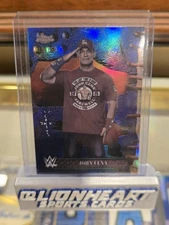 JOHN CENA 2025 TOPPS CHROME WWE X CACTUS JACK BLUE REFRACTOR #'d /150 WWF SSP