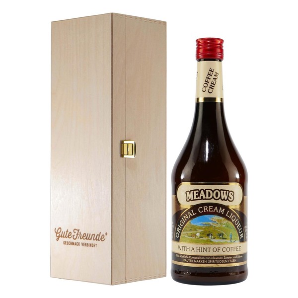 Meadows Cream Liqueur Coffee Mit Geschenk-Holzkiste-image