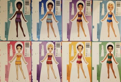 Dress Up Paper Dolls With Over 60 Fashion Pieces Each! Set of 8! Brand  New!! | eBay