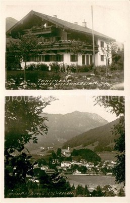 Ruhpolding Bayern Toni Plenk Haus zum Frohen Start Panorama