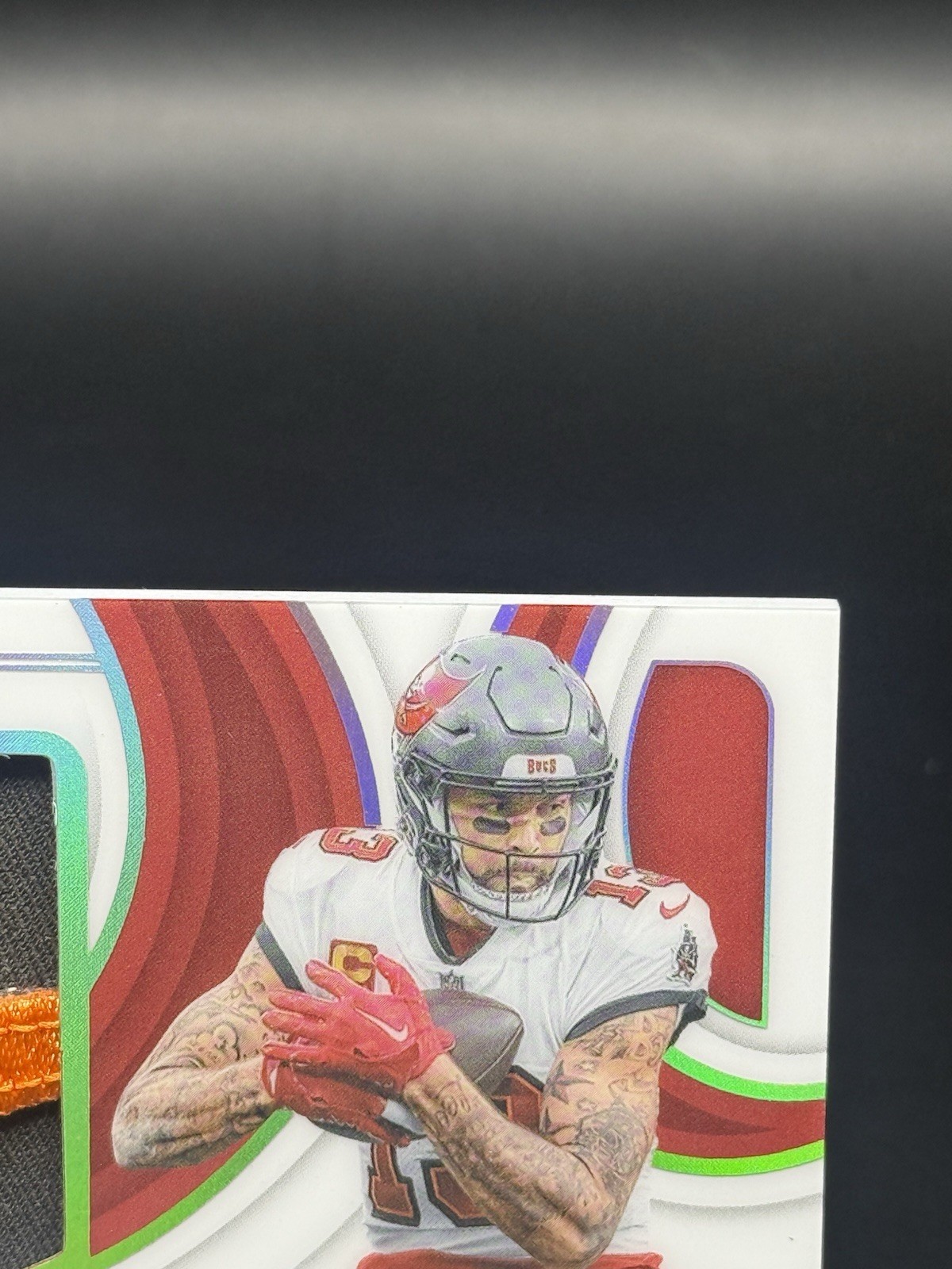 2024 Panini Immaculate MIKE EVANS Premium Nike Swoosh Patch Auto GOLD 6/10 BUCS view 2