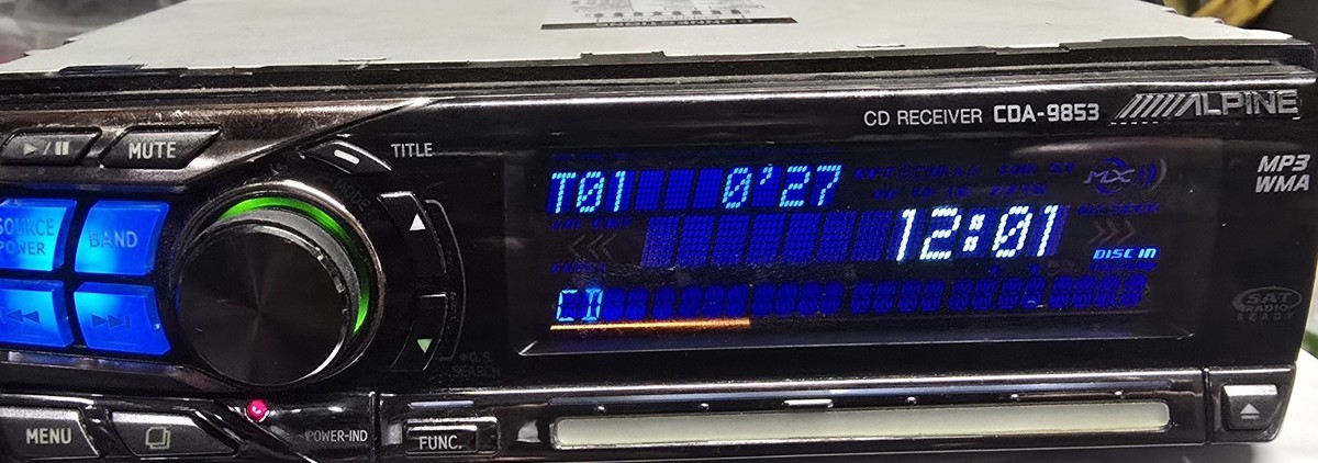 Alpine CDA-9853 In-Dash Car Stereo MP3/WMA CD Audio Receiver