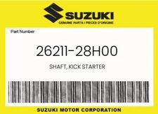 Suzuki Genuine Shaft, Kick Starter - 26211-28H00
