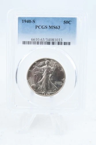 1940-S PCGS MS63 Walking Liberty Half Dollar Business Strike 50C