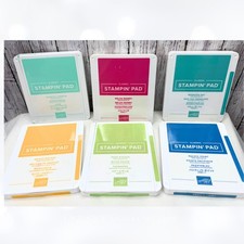 Stampin Up BRIGHTS Ink Pads Foam Stamp Pads Lot of 6