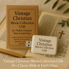 30+ films chrétiens vintage collection USB - films classiques foi et biblique