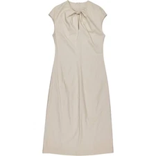 Vivere Cream Midi Dress