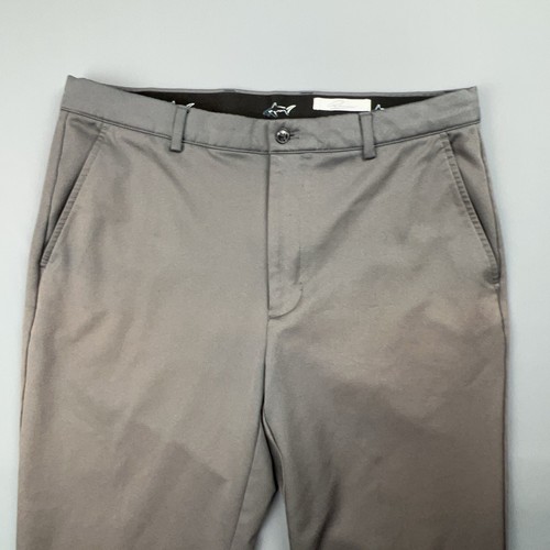 Greg Norman Golf Pants Mens 34x34 Gray Trousers Slacks Sports Preppy Chino - Picture 3 of 6