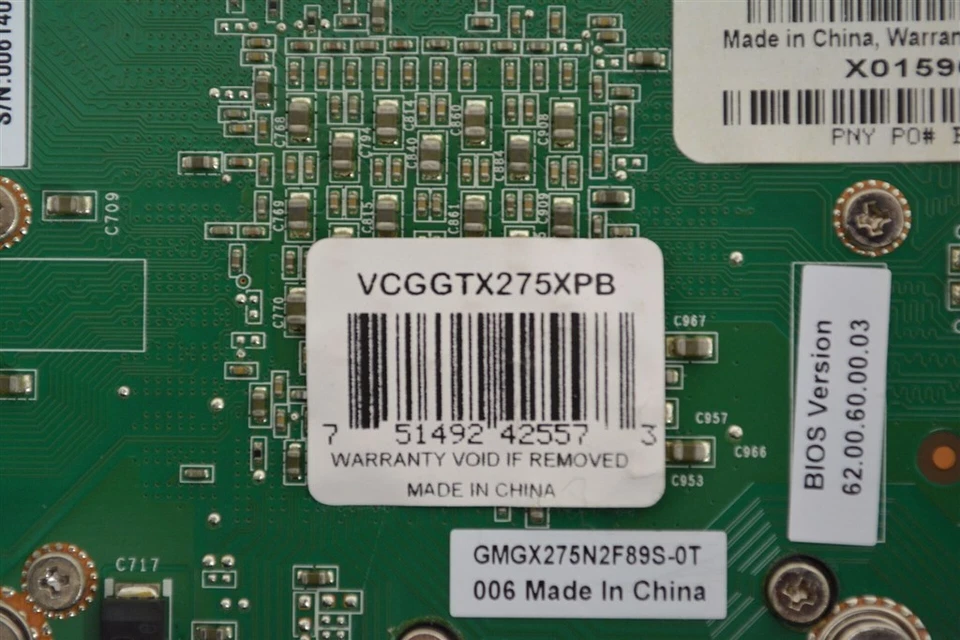 PNY NVidia GTX 275 VCGGTX275XPB Graphics Card PCI-E GDDR3 2*DVI - Image 4 of 4