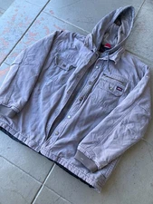 Sz XL Vintage Dickies Hooded Canvas Work Jacket
