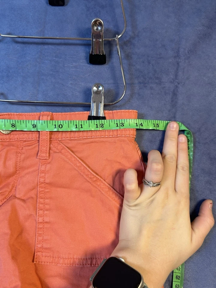 Arizona Jean Co Naranja Mini Pantalones Cortos Juniors Talla 3 Tiro Bajo Foto 4 de 4