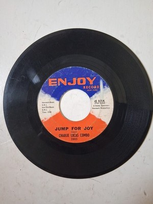 45 RPM Vinyl Record Charles Lucas Combo Jump For Joy/Walking VG