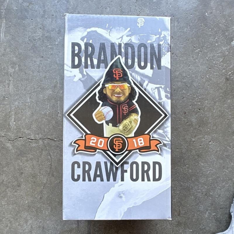 AAA 2018 Brandon Crawford Gnome Baseball Figurine SF Giants Plastic