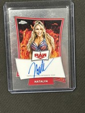 Natalya 2025 Topps Chrome Red Brand Auto WWE RAW #RBA-NAT