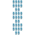 30 -pcs optischer Koppler -Optikadapter an Duplex -Multimode -Optikkabelkoppler