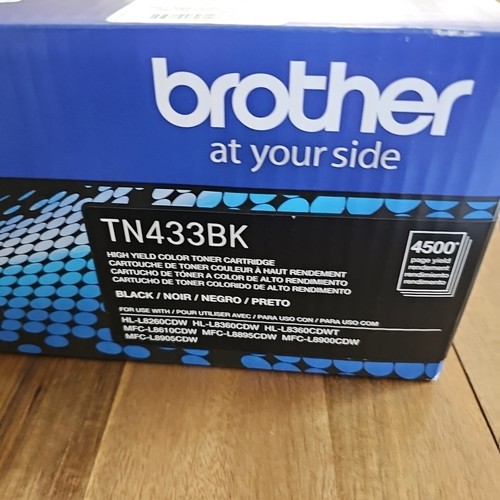 Genuine Brother TN433BK / TN-433BK High Yield Black Toner Cartridge HL-L8260CDW - Picture 7 of 9