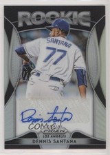 2019 Panini Prizm Rookie Auto Silver Prizm Dennis Santana #RA-DS Auto s3g