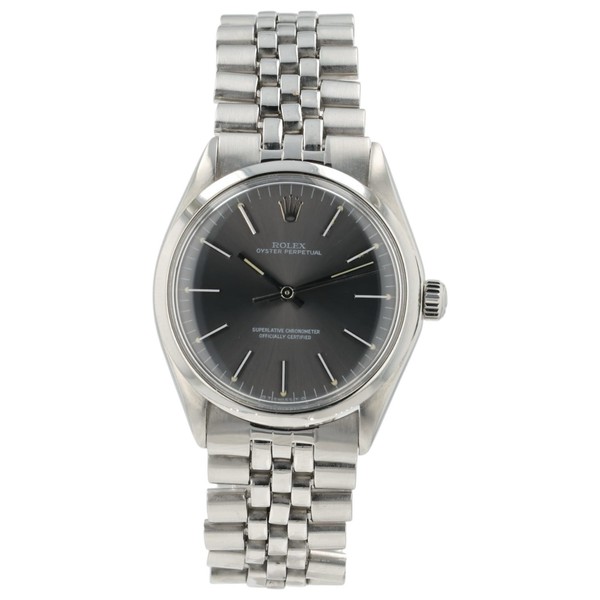 Rolex OP Gray Dial Stainless Steel 34mm Automatic Movement Men’s Watch 1002