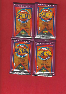 NBA Box 1991-92 Upper Deck Inaugural Basketball 4er Pack - Tasche - Jordan