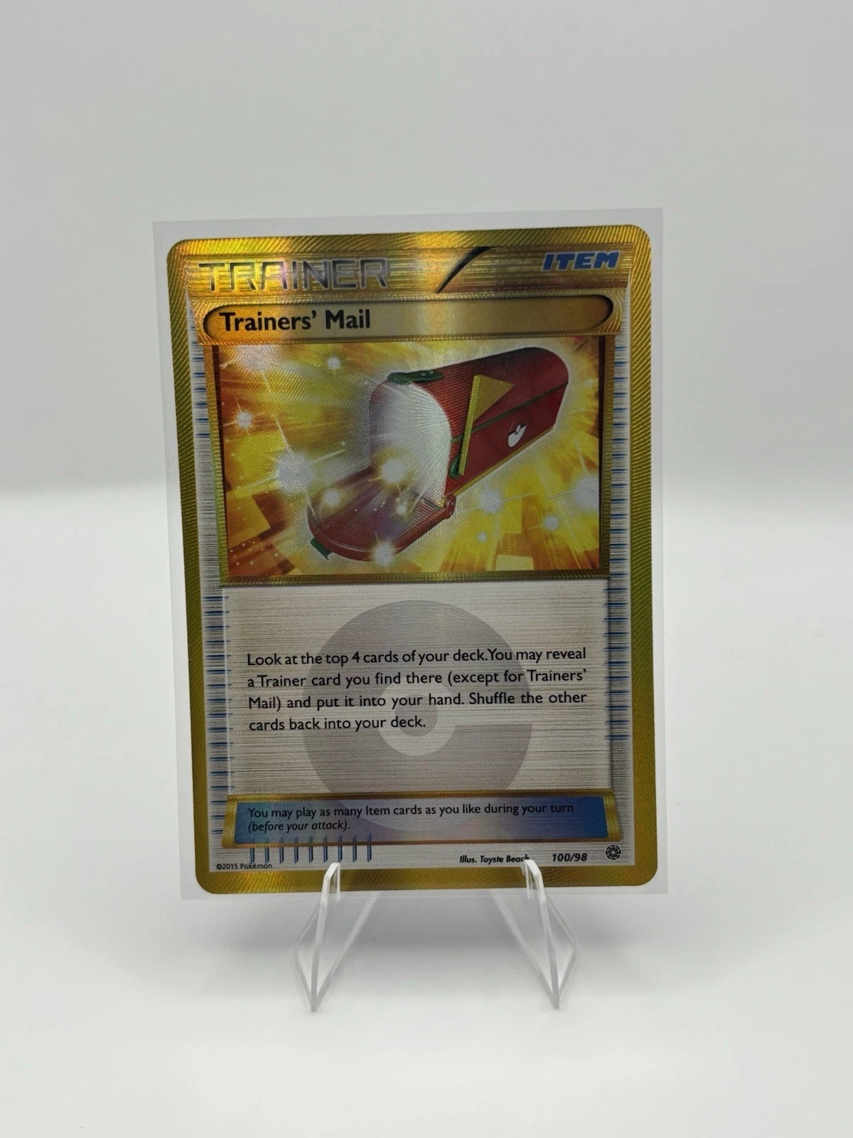Pokemon Trainers Mail 100/98 Ancient Origins Near Mint Secret Rare