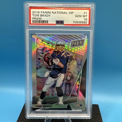 2018 PANINI VIP PARTY PRIZM SSP /99 TOM BRADY #1 SUPER RARE PSA 10 🔥🔥