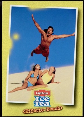 advertising postcard PROMOCARD no.1277 LIPTON ICE TEA LEMON