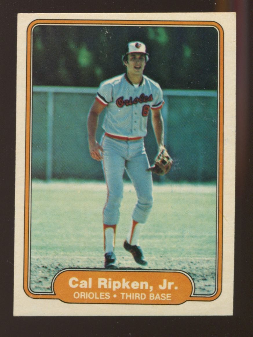 1982 Fleer Cal Ripken Jr. #176 Rookie RC VG condition miscut surface problems