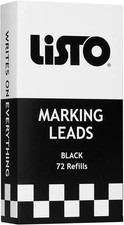 Listo 162 Marking Pencils Refill - Black Box of 72 - China Marking Wax Pencils