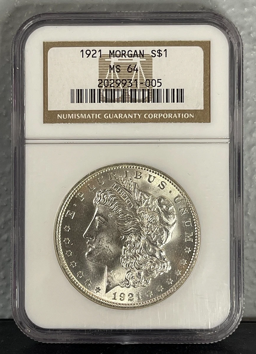 MS 64 Graded 1921 Year Morgan US Dollars (1878-1921) for sale | eBay
