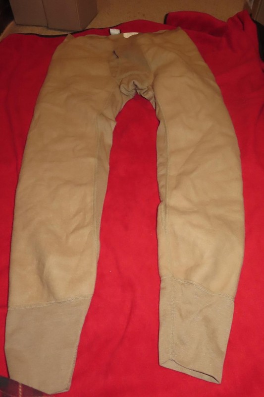 POLARTEC THERMAL FR FREE DRAWER MIDWEIGHT MEDIUM LONG FLEECE TAN NWOT0269