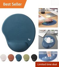 Ergonomic Gaming Mouse Pad - Wrist Support, Large  Navy Blue