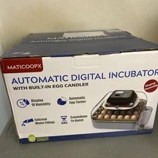 MATICOOPX 30 Egg Incubator with Humidity Display, Candler, Automatic Egg
