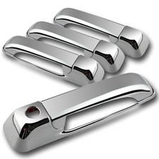 4Pcs Mirror Chrome Door Handle Cover Caps for 05-11 Jeep Grand Cherokee