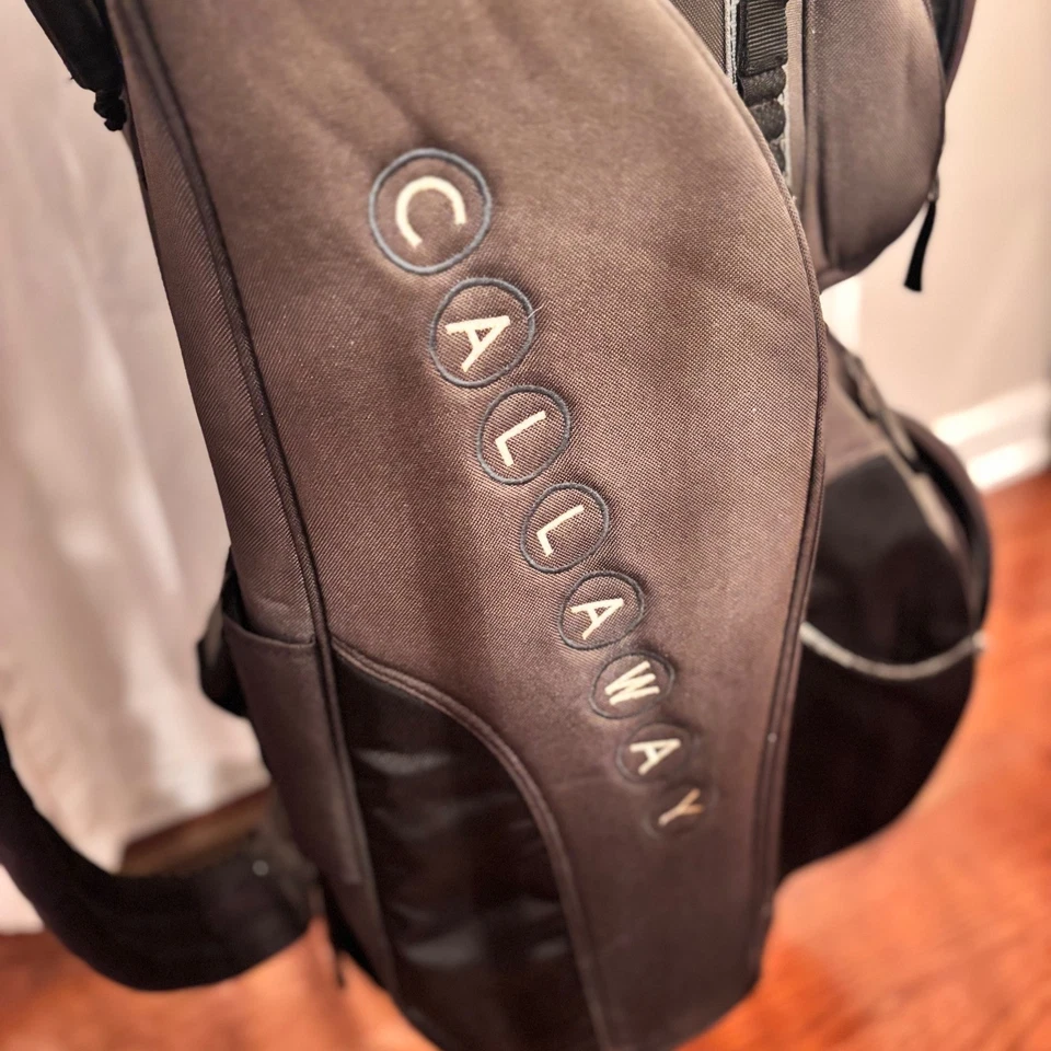 Callaway Golf Bag Cart Bag Black Gray Multiple Pockets Golf Bag Cart Bag - Image 3 of 4