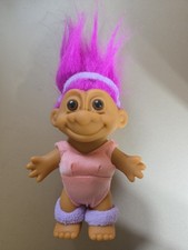 Russ Troll Aerobics 6 Inch Toy Figure Magenta Colored Hair