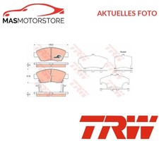 SATZ BREMSBELÄGE BREMSKLÖTZE VORNE TRW GDB3375 A FÜR HONDA CIVIC VI,CIVIC VII