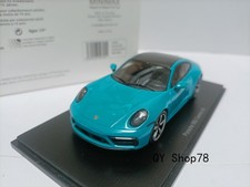 Spark 1:43 Porsche Coupe Porsche 992 Carrera 4S Blue Black Top car Model