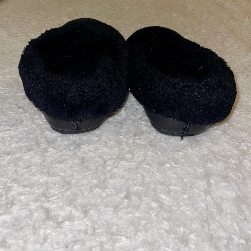 Zapatillas Tory Burch Coley 2 Mules Slides Negro Shearling 8 Foto 3 de 3