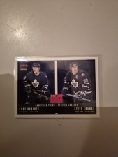 2001-02 Pacific Prism Gary Roberts & Steve Thomas Checklist #10 Maple Leafs
