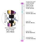 Yescom Static Spinning Dancing Pole Kit 10FT for Party Club Exercise,Colorful — photo 4