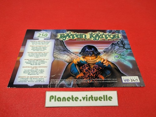 CARTE CARD CLUB VIP NINTENDO BATEN KAITOS GAMECUBE 🌟 - Picture 1 of 3