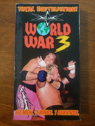 WCW World War 3 1998 VHS Wrestling WWF ECW WWE Video Turner Tape NWA NWO NJPW