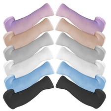 6 Pairs UV Protection Arm Sleeves for Men Women Cooling Tattoo Cover Up, 6Pairs