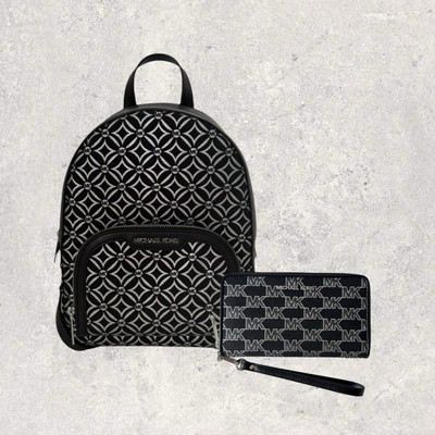 MICHAEL KORS Rucksack Tasche Portemonnaie Geldbörse Jet Set Jaycee Schwarz NEU