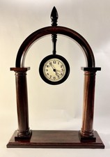 Artisan Made Solid Cocobolo Architectural-Style Table Clock 1998 Julian Shaw