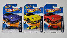Hot Wheels Porsche 911 GT2 Yellow Walmart Exclusive HW All Stars 2012 Blue & Red